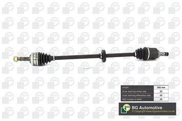 Напіввісь/Привід Вал Opel Combo Опель Комбо 1.3/1.7DI/DTI з 2001 Права (+ABS 29z) DS9500RA