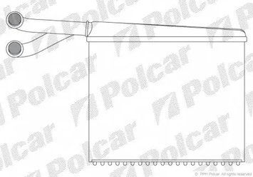 Радиатор Печки Салона МЕРСЕДЕС СПРИНТЕР 4-Т Б904 Mercedes SPRINTER 4-t B904 1995-2006 POLCAR 5062N82 5062N82