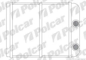 Радіатор Пічки Салона МІЦУБІСІ Л200 Mitsubishi L200 1996-2007 POLCAR 5222N81 5222N81