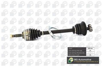 Полуось/Привод Вал Renault Kangoo Рено Кангу 1.2-1.6/1.9D Левый (+ABS) DS7300LA